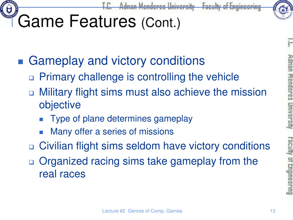 game features cont 3
