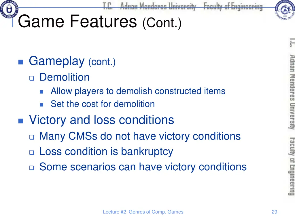 game features cont 7