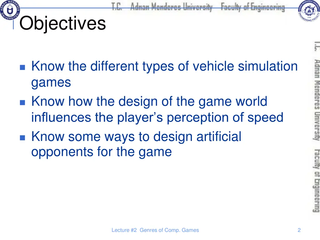 objectives