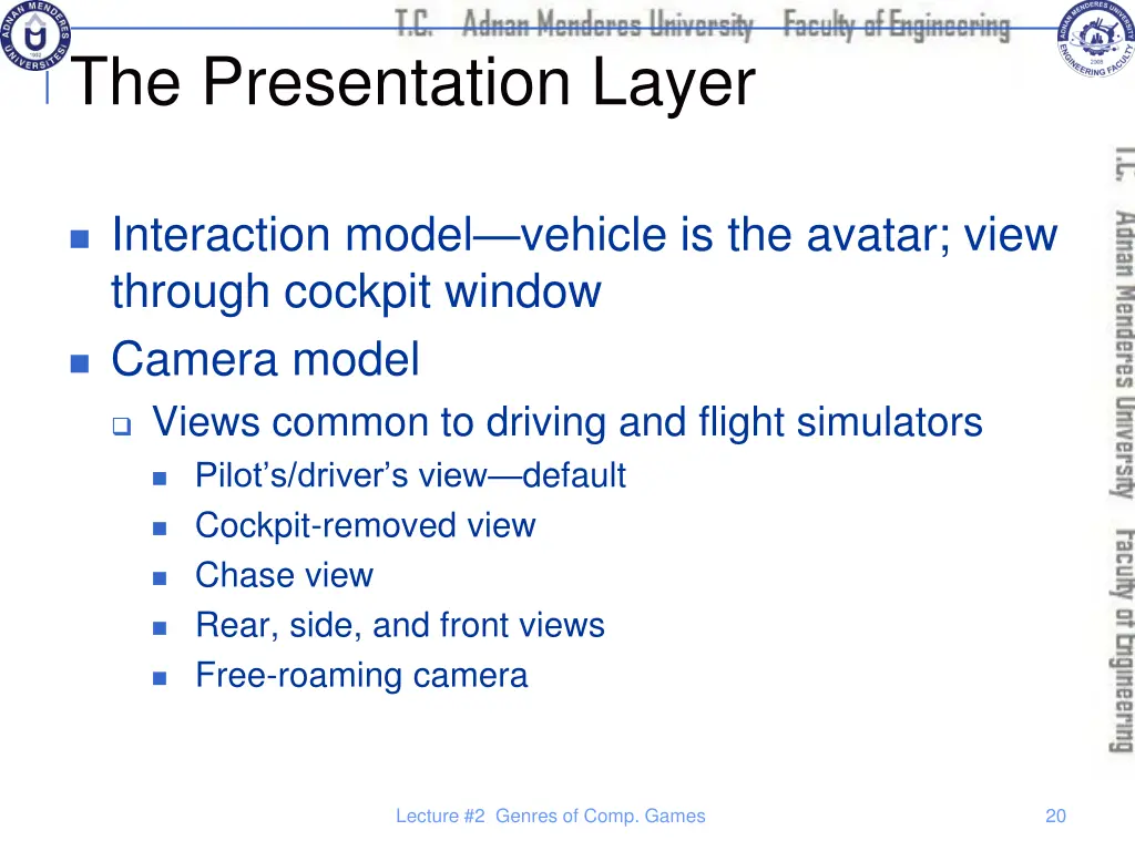 the presentation layer