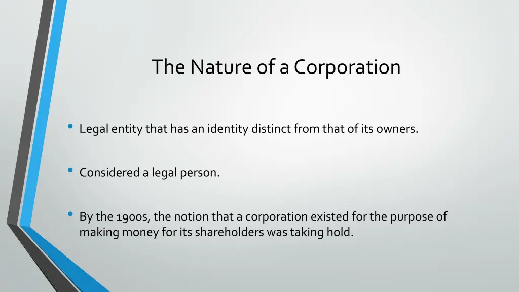 the nature of a corporation