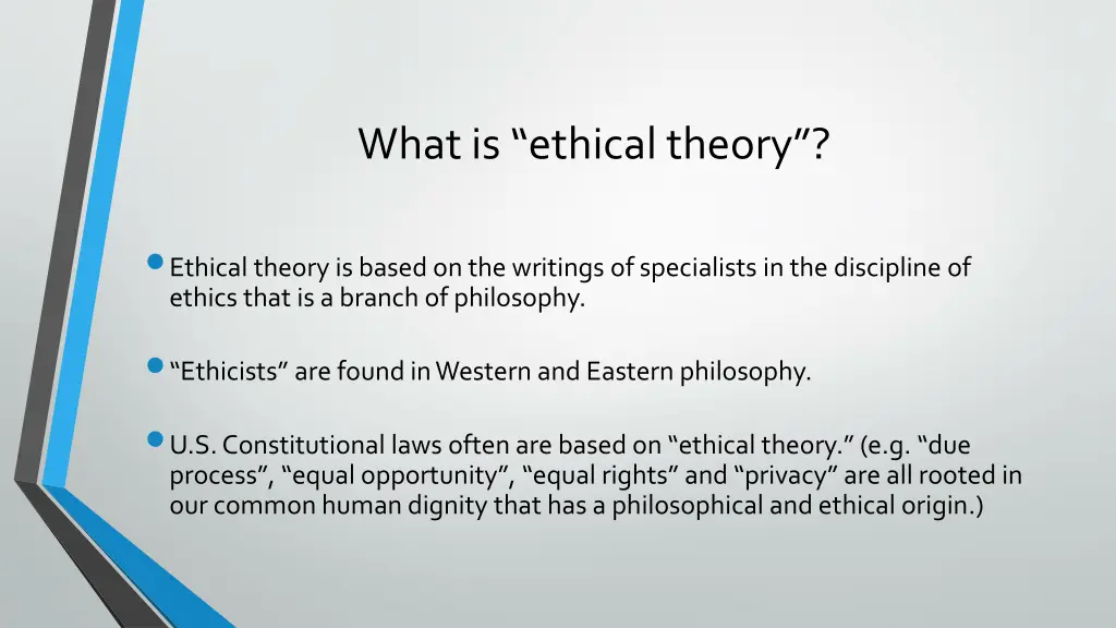 what is ethical theory