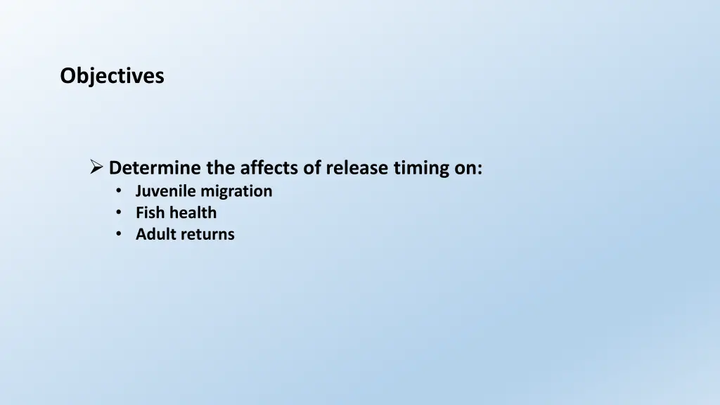 objectives