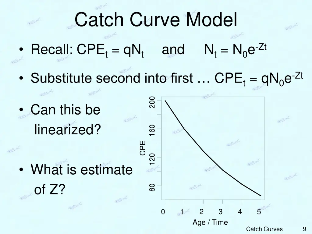 catch curve model