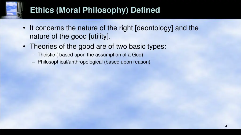 ethics moral philosophy defined