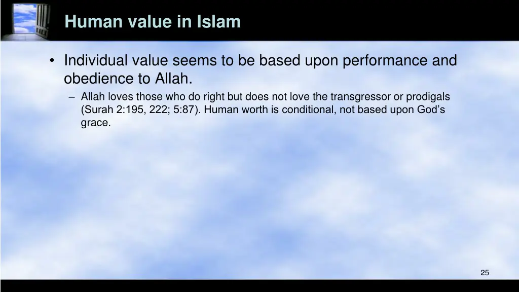 human value in islam
