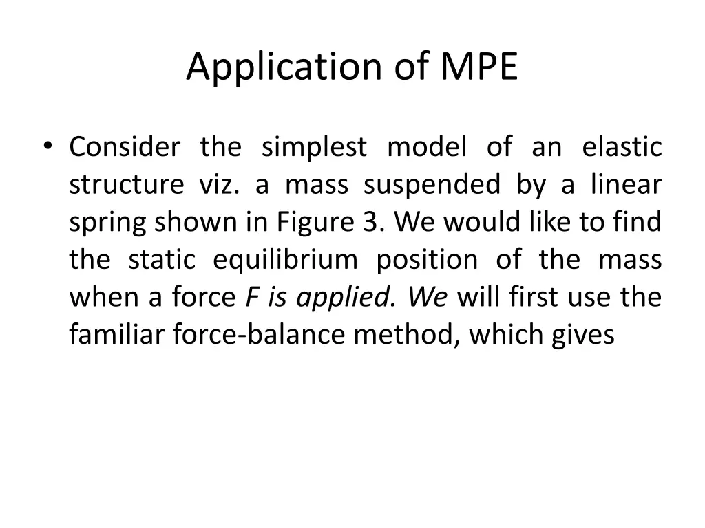 application of mpe