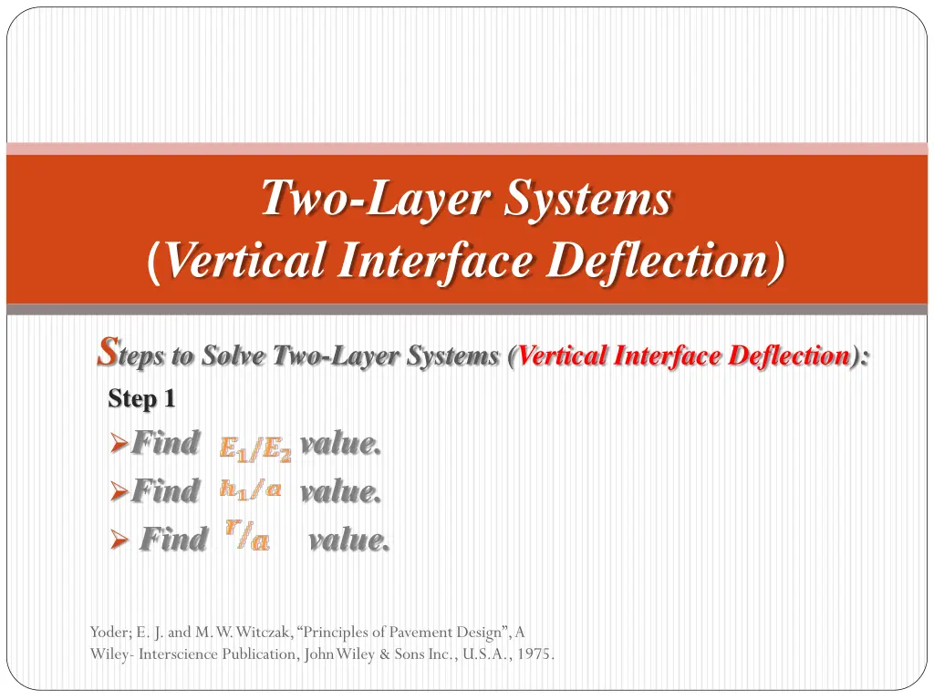 two layer systems vertical interface deflection 2