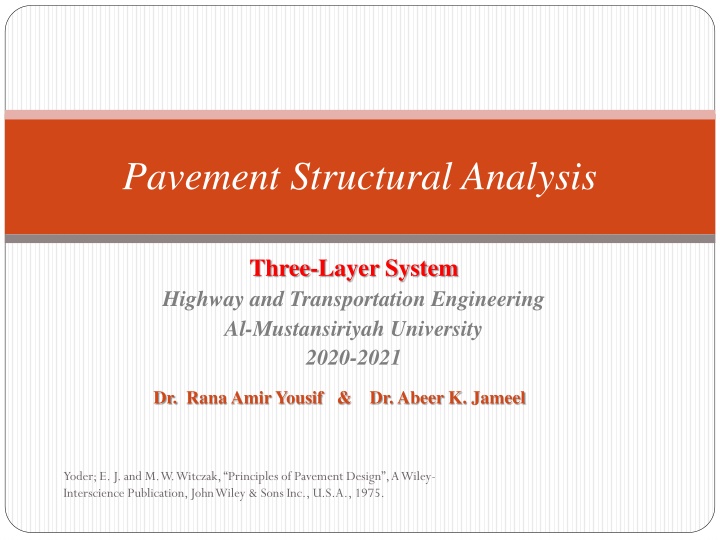 pavement structural analysis
