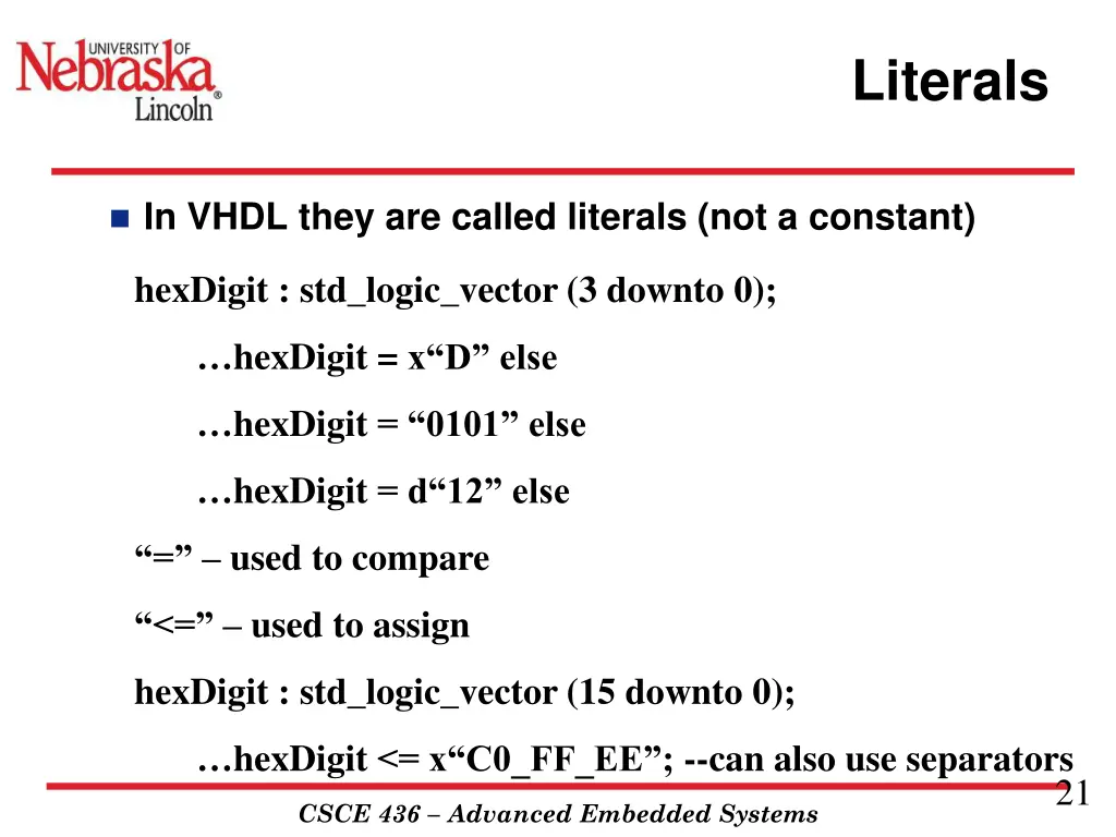 literals
