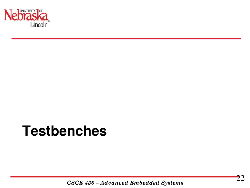 testbenches
