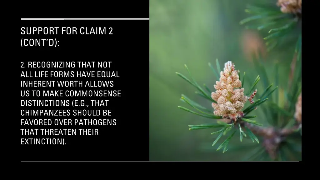 support for claim 2 cont d 1