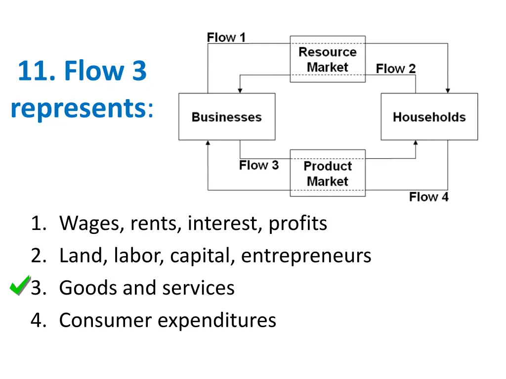 11 flow 3 represents 1