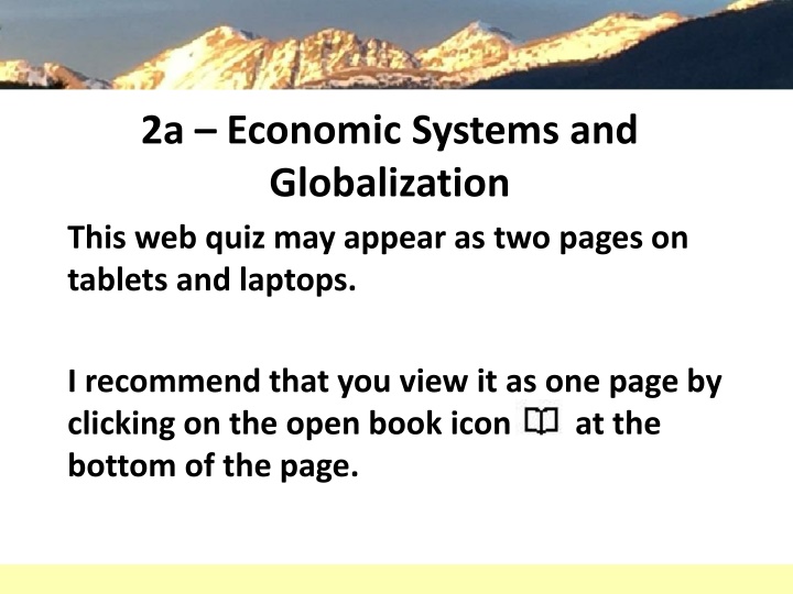 2a economic systems and globalization this