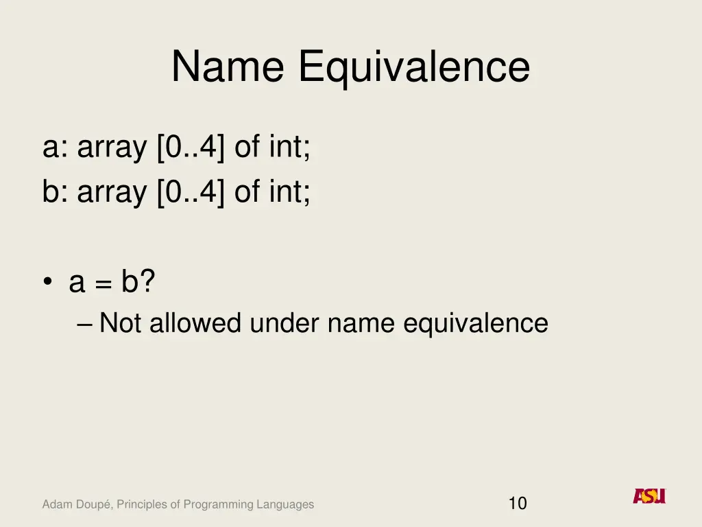 name equivalence 1
