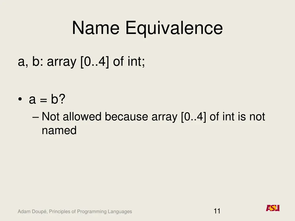 name equivalence 2