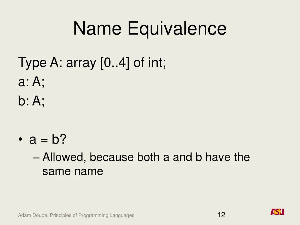 name equivalence 3