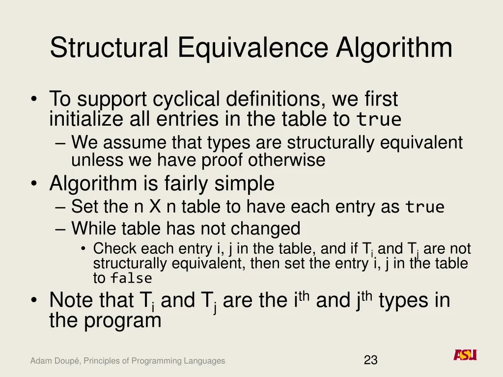 structural equivalence algorithm 1