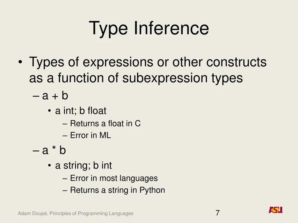 type inference