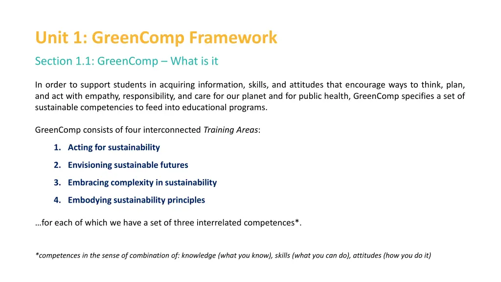 unit 1 greencomp framework 2