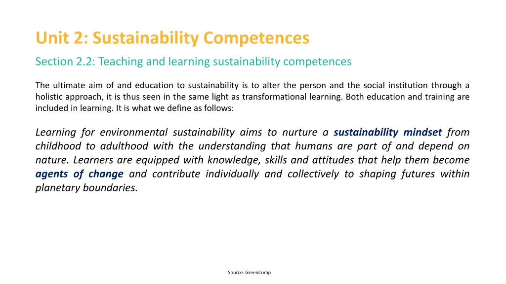 unit 2 sustainability competences 2