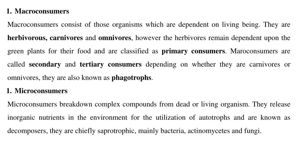 1 macroconsumers