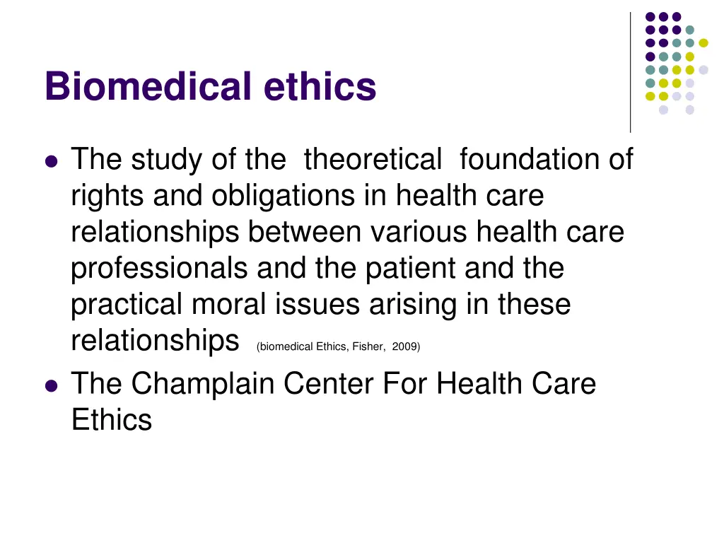 biomedical ethics