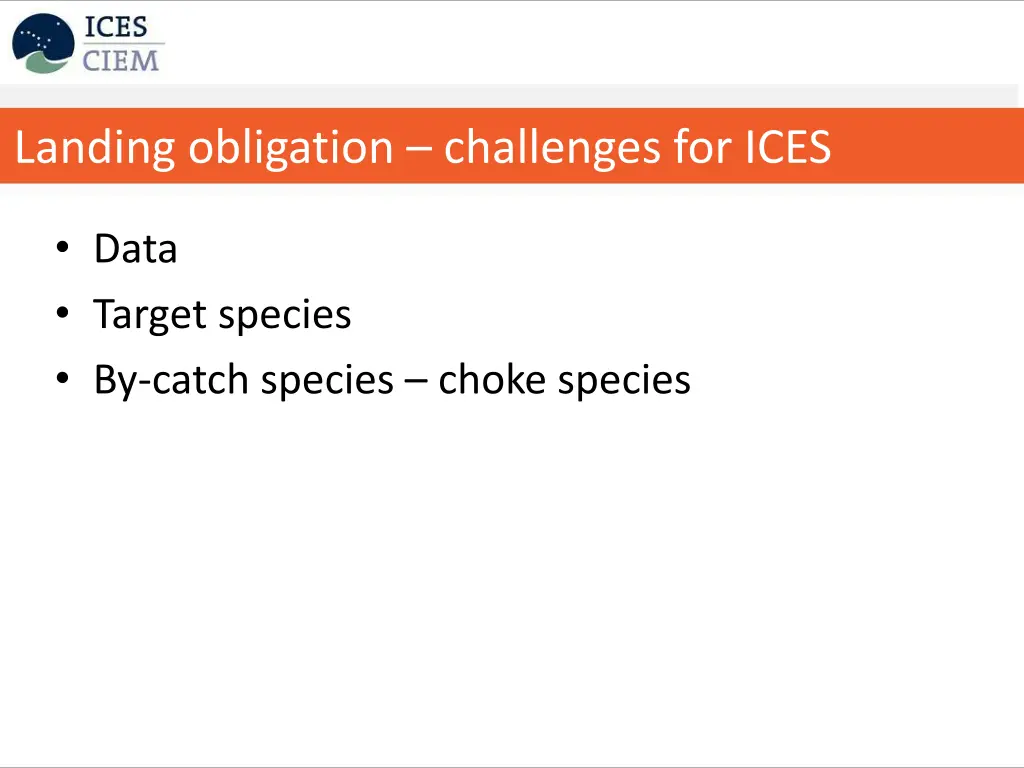 landing obligation challenges for ices