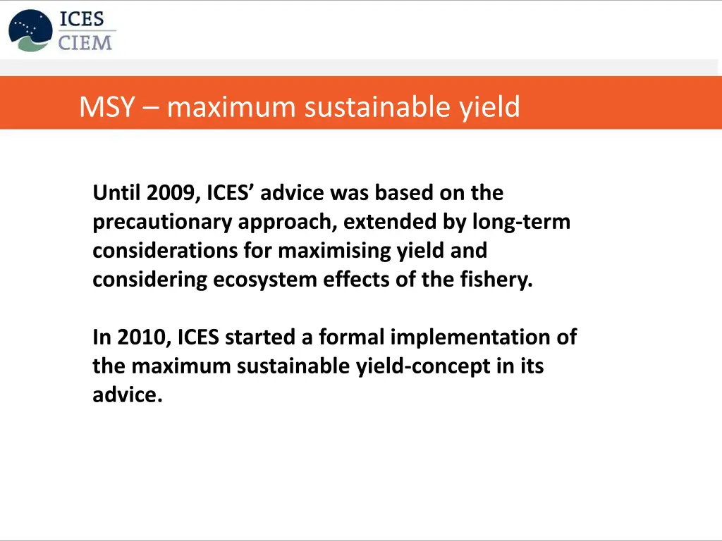 msy maximum sustainable yield