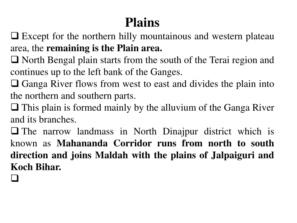 plains