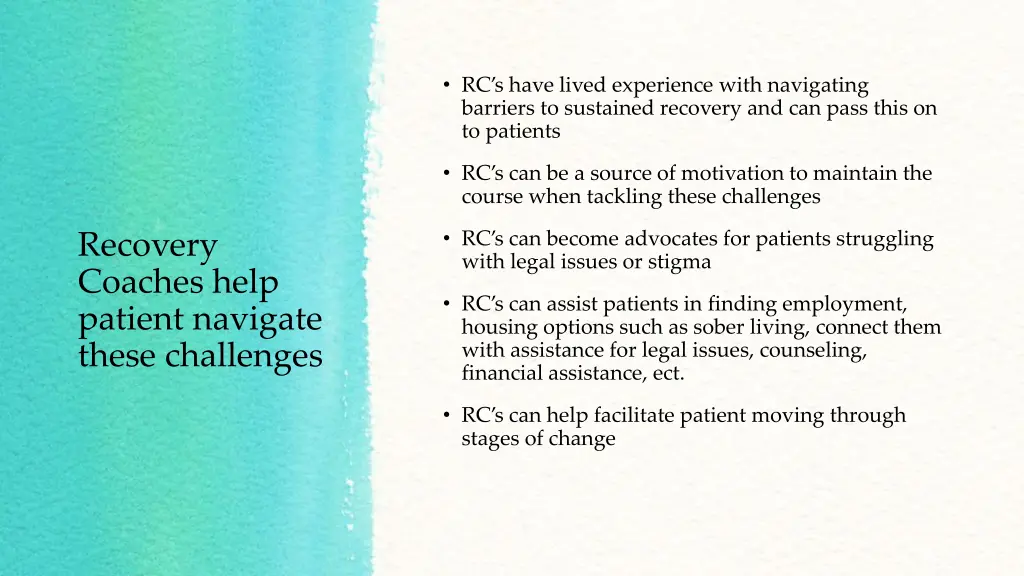 rc s have lived experience with navigating