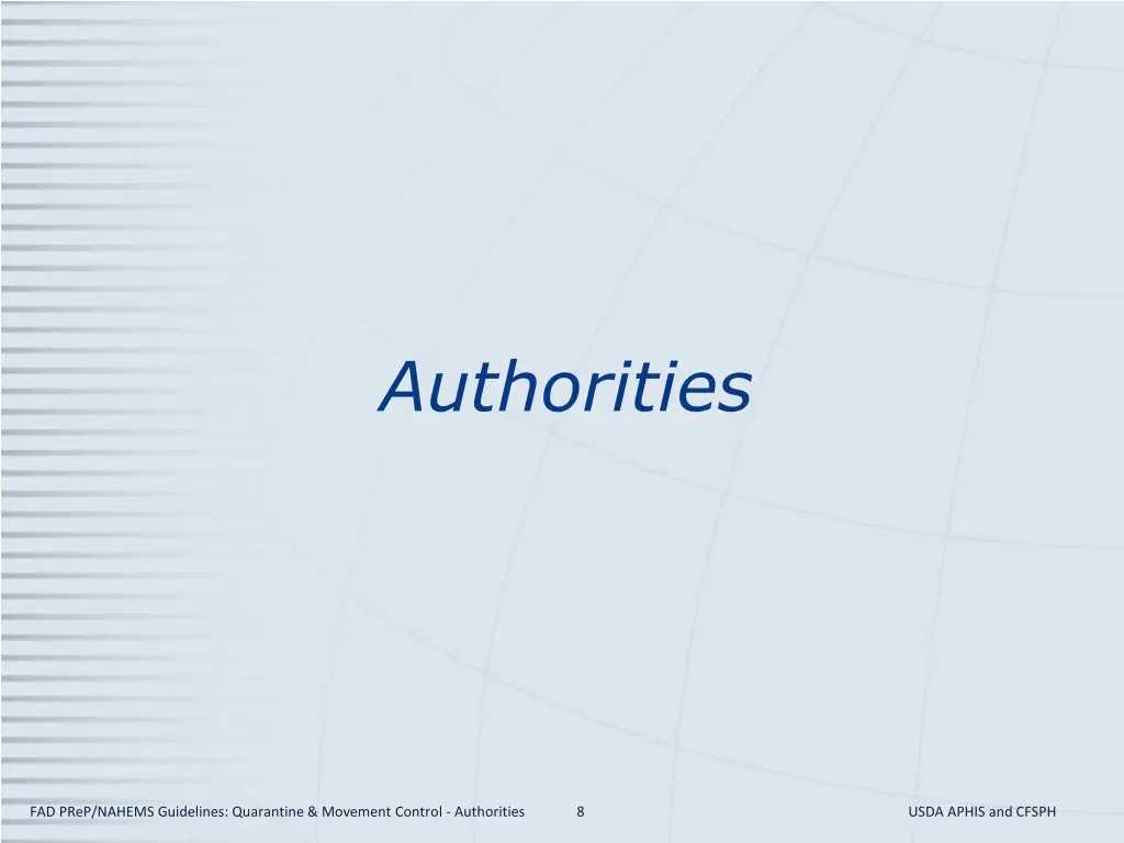 authorities
