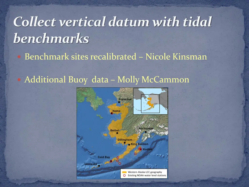 collect vertical datum with tidal benchmarks