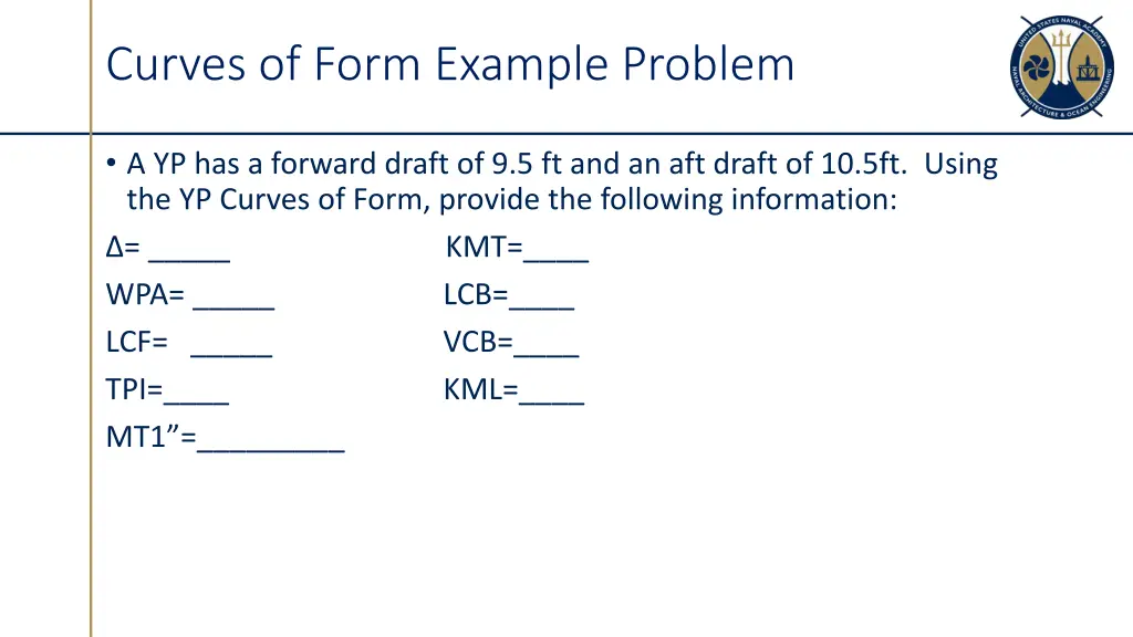 curves of form example problem