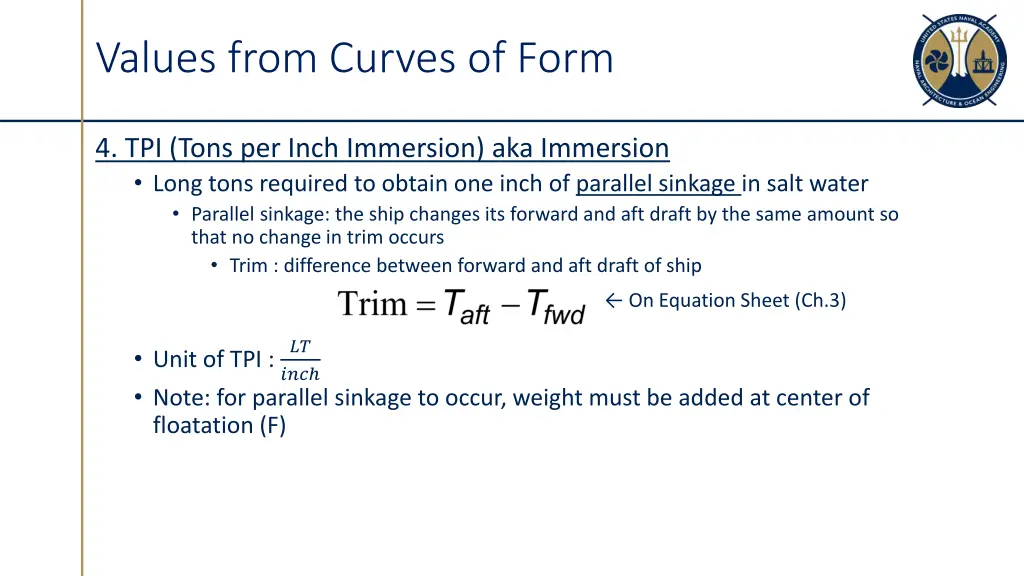 values from curves of form 1