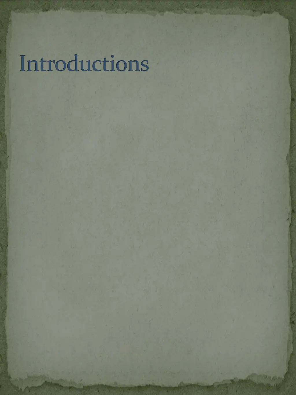 introductions 1