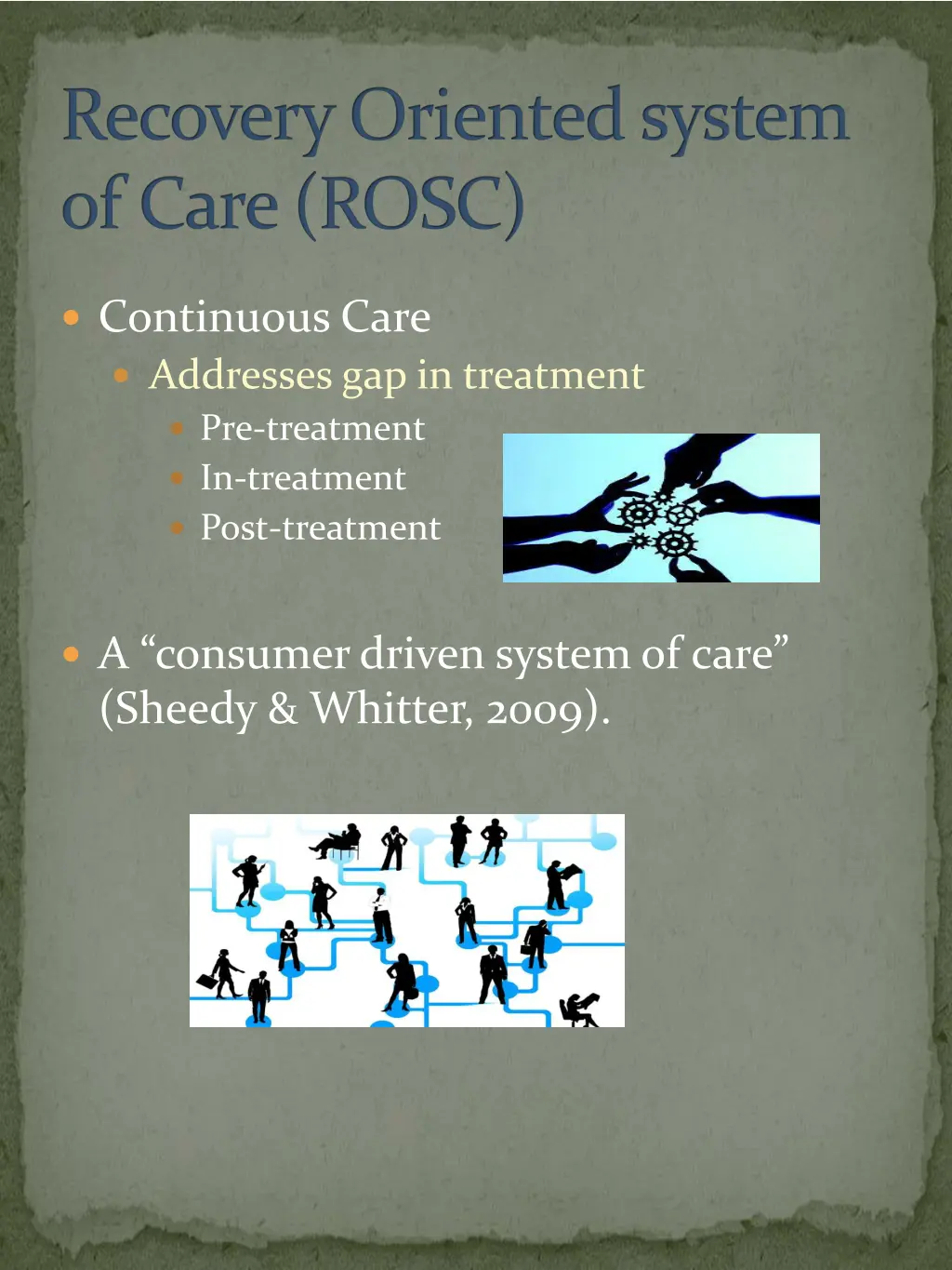 recovery oriented system of care rosc
