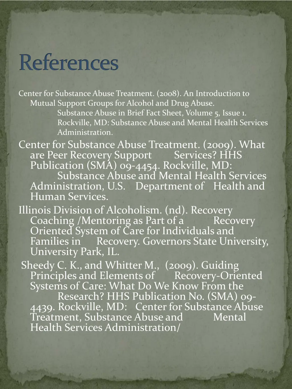 references