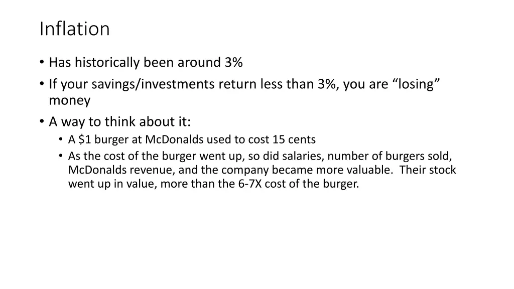 inflation