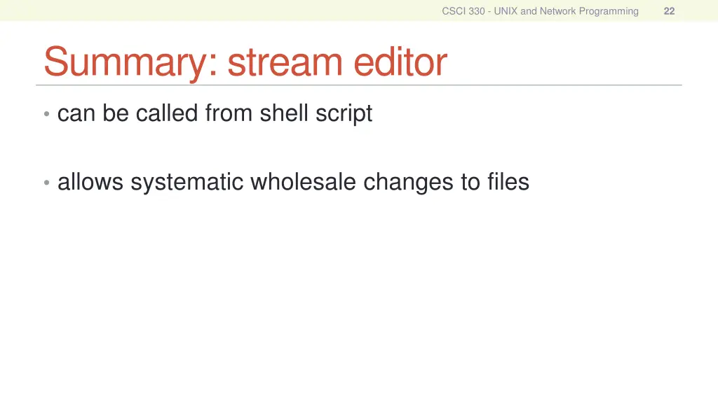 csci 330 unix and network programming 21