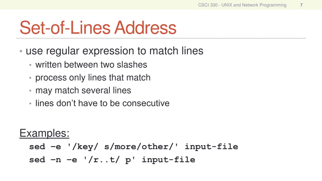 csci 330 unix and network programming 6