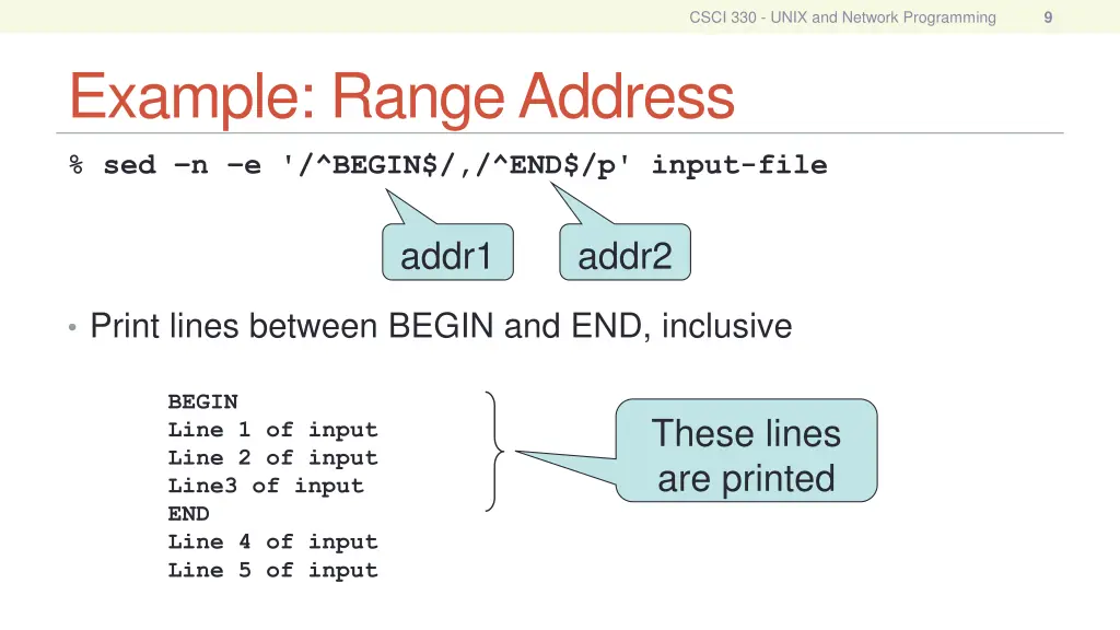 csci 330 unix and network programming 8