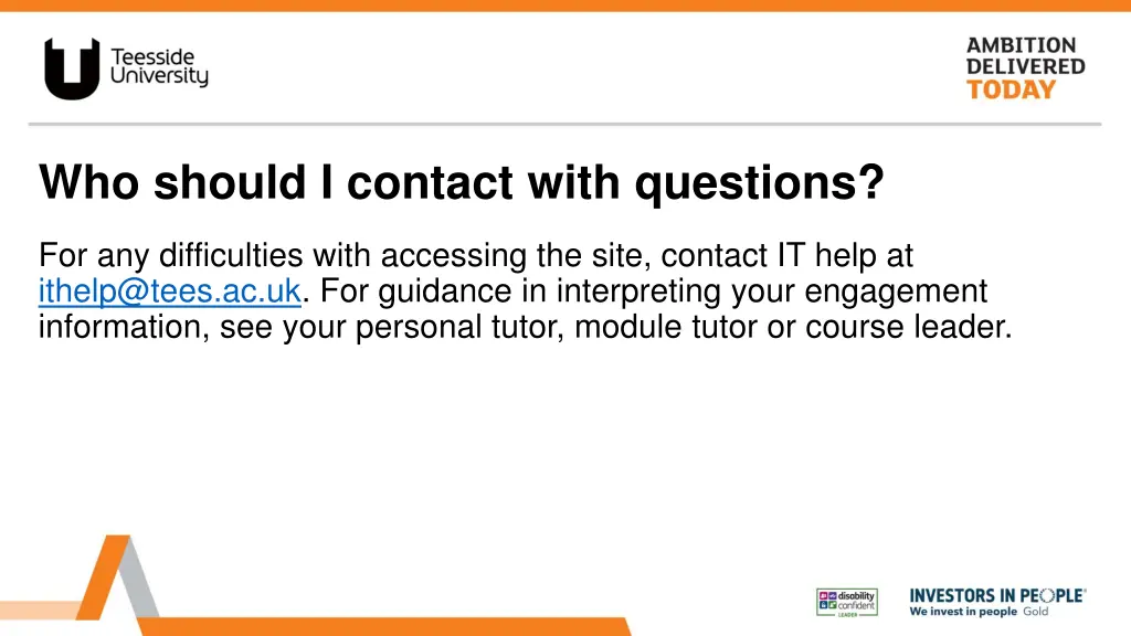 who should i contact with questions