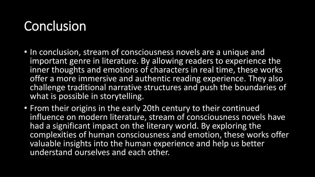 conclusion conclusion