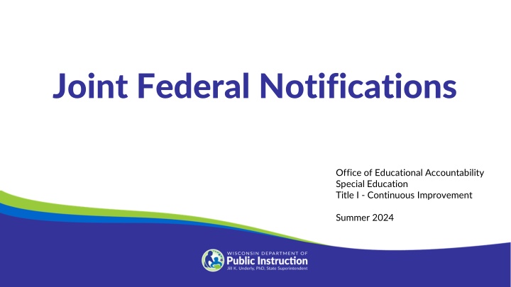 joint federal notifications