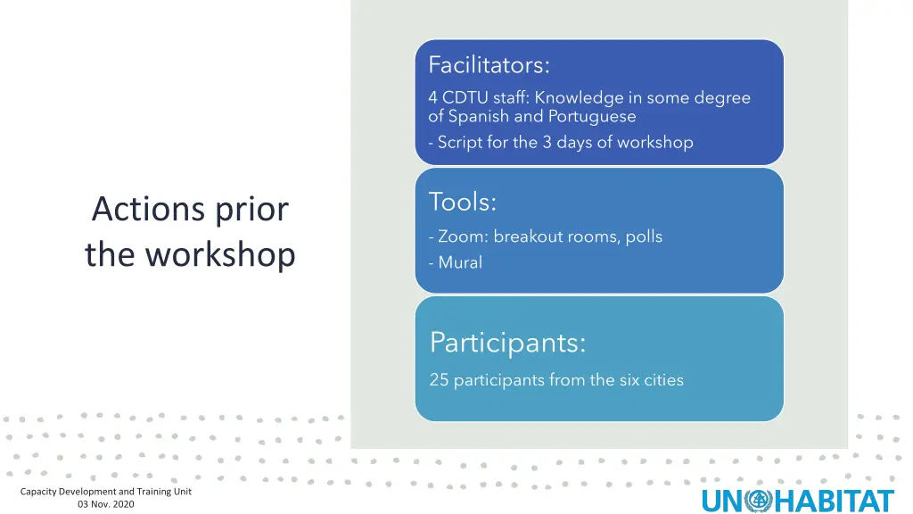 facilitators 4 cdtu staff knowledge in some
