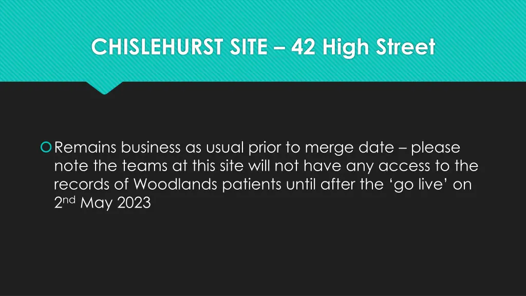 chislehurst site 42 high street