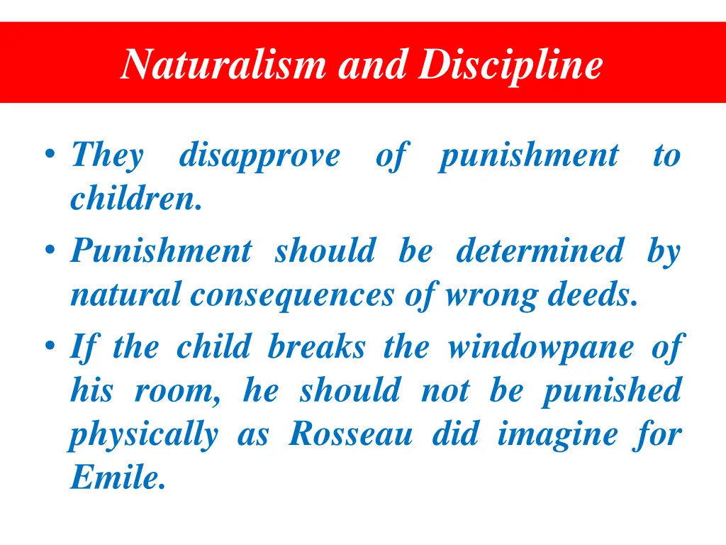 naturalism and discipline 1