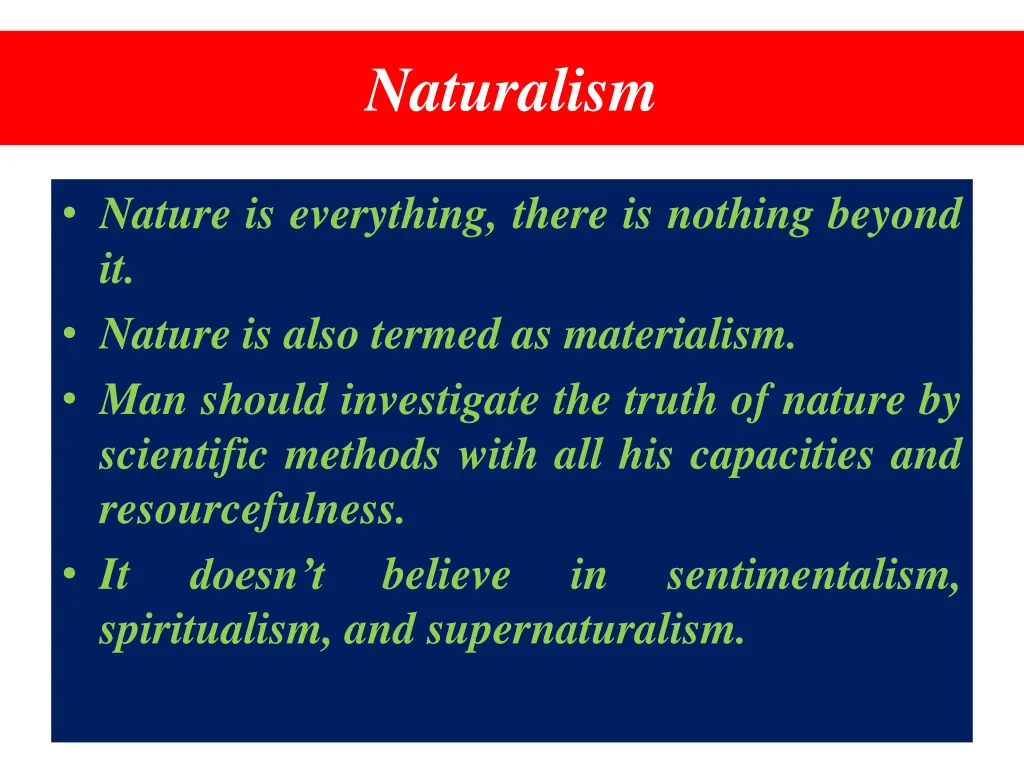 naturalism