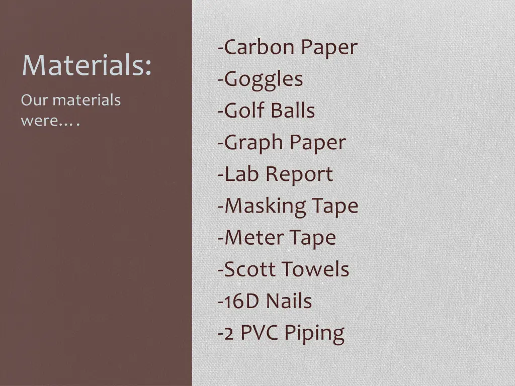carbon paper goggles golf balls graph paper